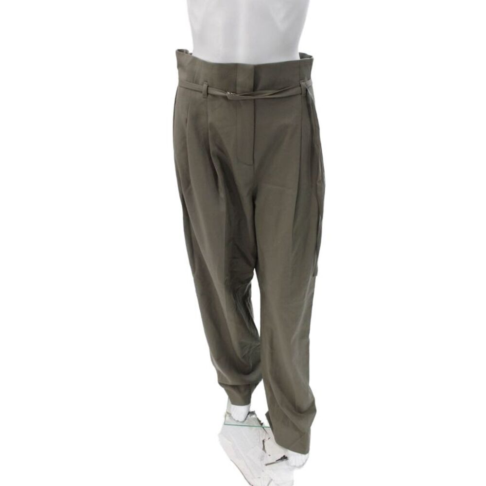 Argent Women Dress Pants Green Wool Zip Size 12